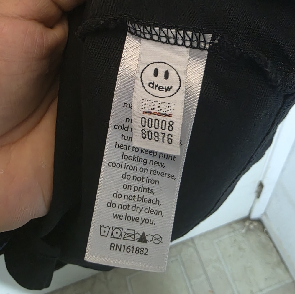 Justin Bieber Drew House Mascot Smiley Face Shirt black Large - Picture 7 of 7